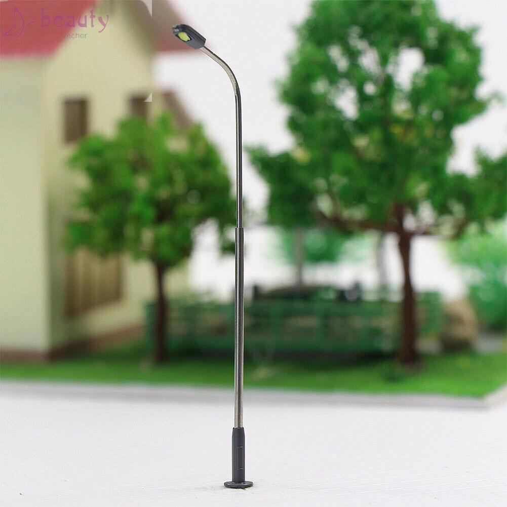 [BEAUTY-]Lamp Post LEDs Metal Model Railway Layout Single Head Street Lights Train Lamp