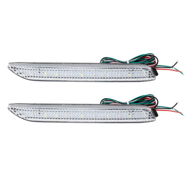 ✿ 2Pcs LED Tail Braking Lamp Brake Rear Bumper Reflector Warning Stop Light For Toyota Camry 2009 2012 Innova/ISF/GX470/RX300