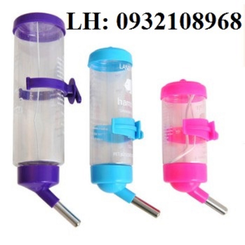 Bình nước bi cho hamster thỏ sóc nhím bọ chó mèo 125ml