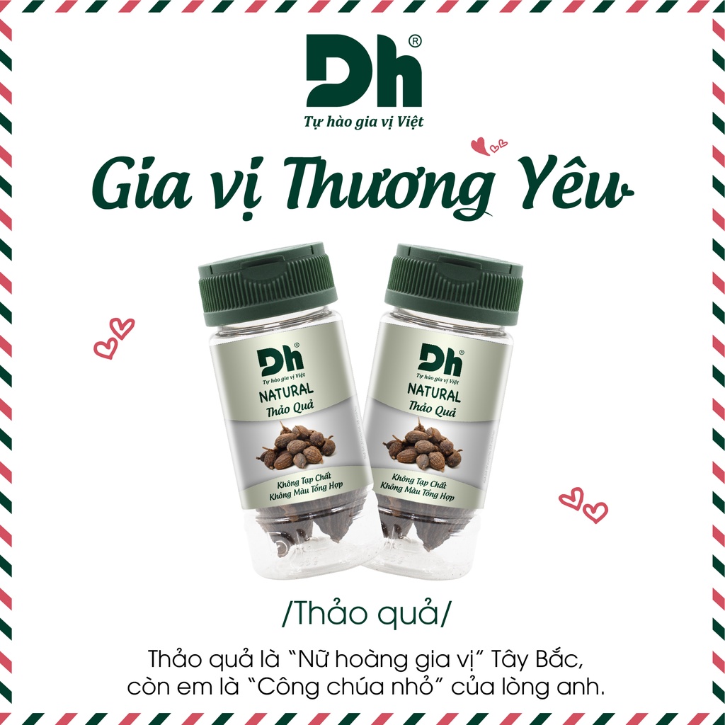 Thảo Quả Natural Dh Foods Hũ 20G - Gia vị Tây bắc Nguyên Chất