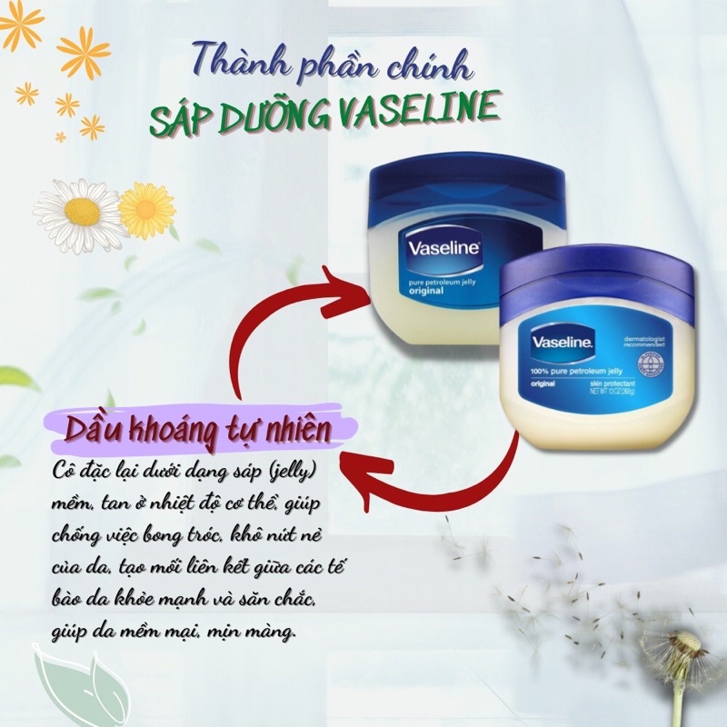 Sáp Dưỡng Ẩm Vaseline 50ml và 100ml (chính hãng )- USA