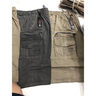 quần sọt kaki nhung 7 túi