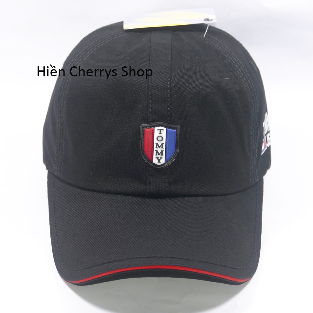 Mũ lưỡi trai - Nón kết mặt da ép chữ Tommy lá cờ đẹp sang trọng phù hợp cho cả nam và nữ yêu thích nón xịn.