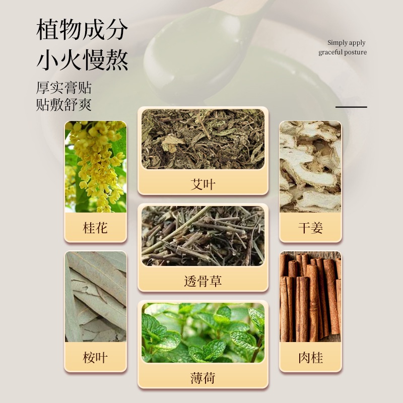 Miếng Dán Ngải Cứu Cứu Ngải Chăm Sóc Vùng Eo / Eo Tạo Dáng Thon Gọn