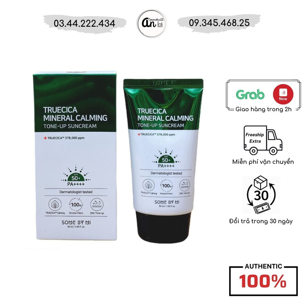 Kem Chống Nắng SOME BY MI Truecica Mineral 100 Calming Suncream SPF50+/PA++++