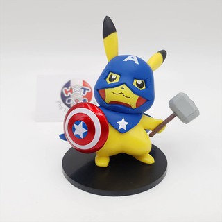 Mô hình Captain America Endgame Pikavengers Marvel