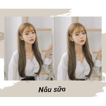 Thuốc nhuộm tóc Nâu sữa 💖 [dưỡng tóc]  [lên màu chuẩn] tự nhuộm tóc tại nhà tặng kèm Oxy trợ nhuộm và gang tay | BigBuy360 - bigbuy360.vn