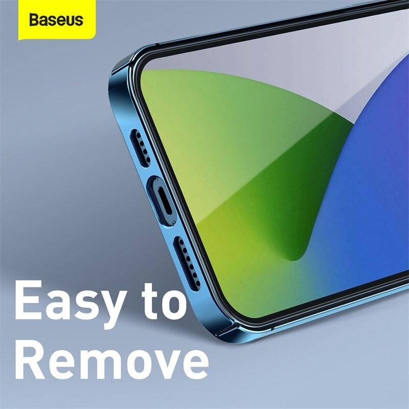 Ốp lưng chống sốc viền màu cho iPhone 12 / 12 Mini / 12 Pro / 12 Pro Max chính hãng Baseus Glitter