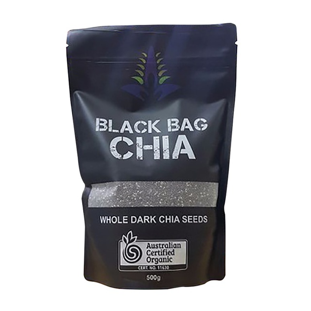 Hạt Chia Úc Organic Chia Seeds Túi Đen Cao Cấp 500g