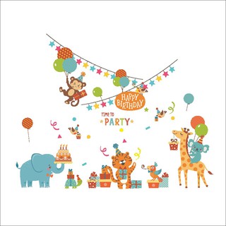 Decal Dán Tường Happy Birthday To Party