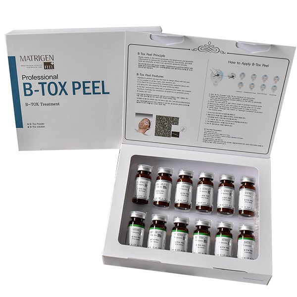 Bộ thay da sinh học B-Tox Peel bằng tảo Silic (bộ 2 màu 6 cặp tảo ) ( hàng chuẩn)