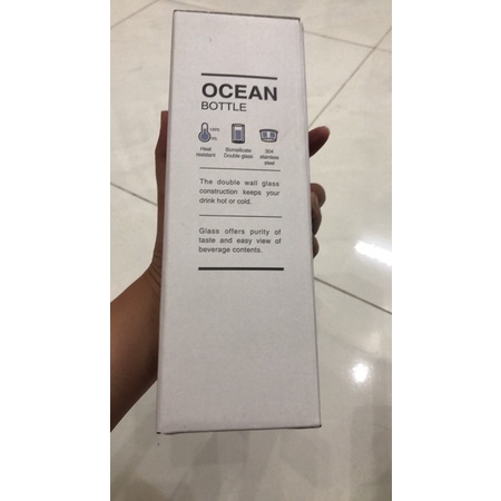 LLG627YELL-Bình nước thủy tinh chịu nhiệt Lock & Lock, 320ml, có họa tiết