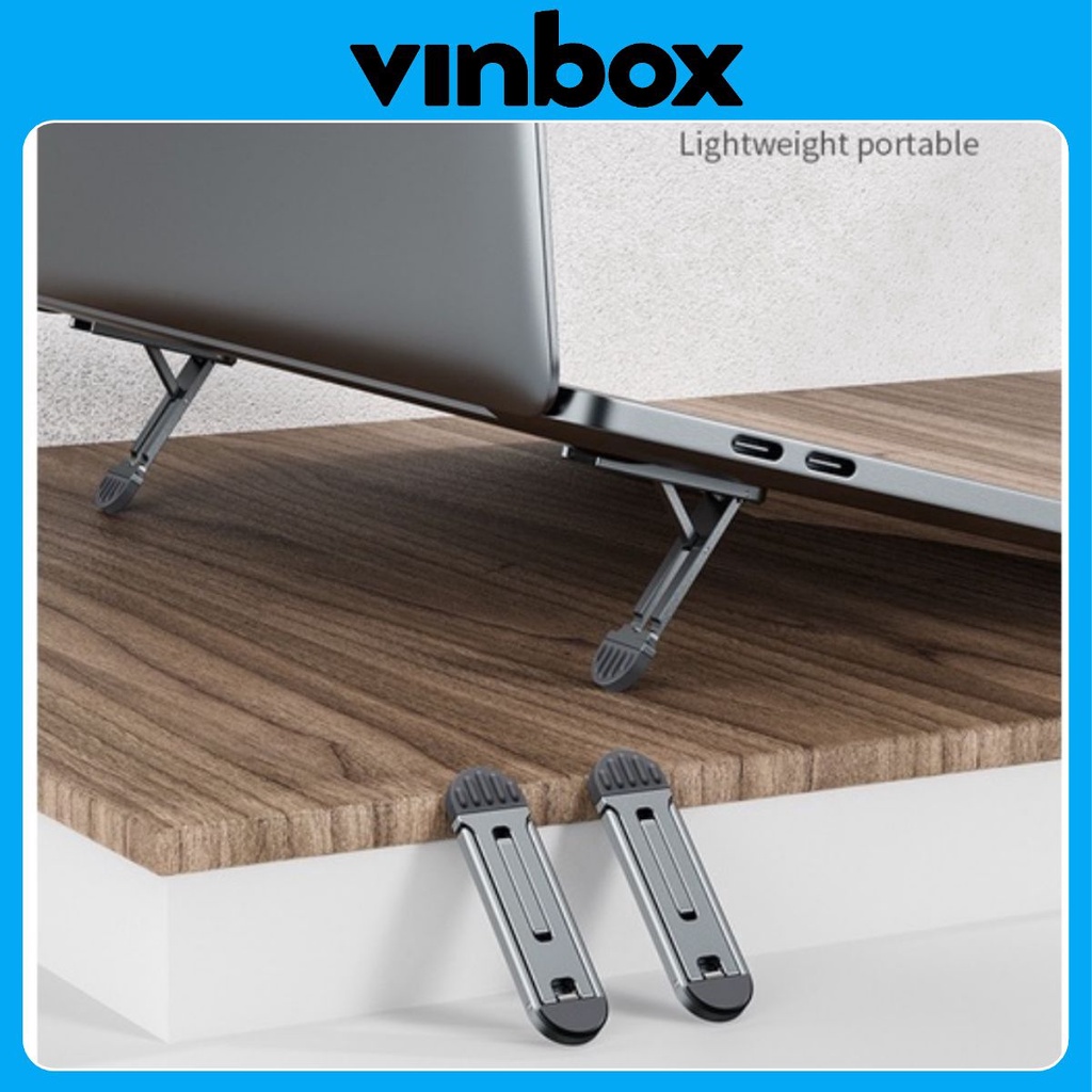 Kệ dán Mini T3 LAPTOP, MACBOOK, IPAD, Điện Thoại gấp gọn bằng nhôm đế tản nhiệt, kệ để, chân đế cho laptop