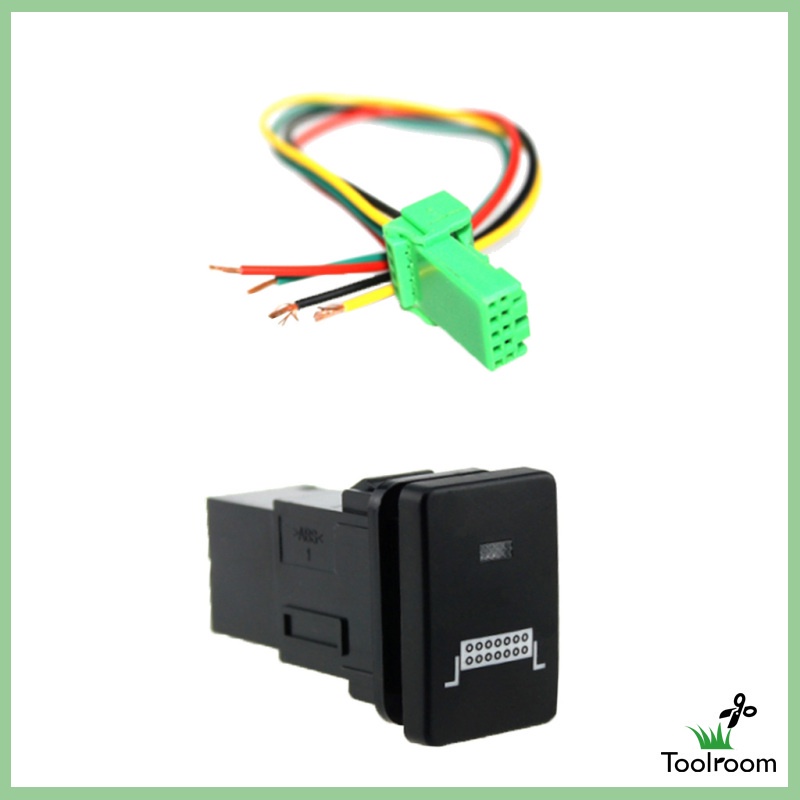 Công TắC NúT NhấN ĐèN LED Xanh Dương 12V Cho Toyota Land Cruiser Prado RAV4