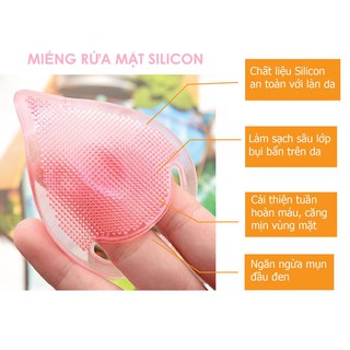Miếng Rửa Mặt Silicon Massage