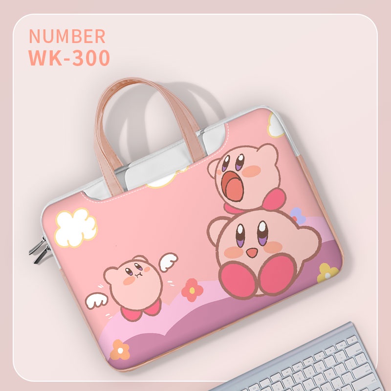 DIY Kawaii Máy tính xách tay Balo da PU Túi xách dễ thương Hộp đựng Túi xách màu hồng của phụ nữ