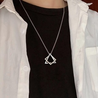 Dây chuyền cho nam mặt hình học phong cách hip hop cá tính