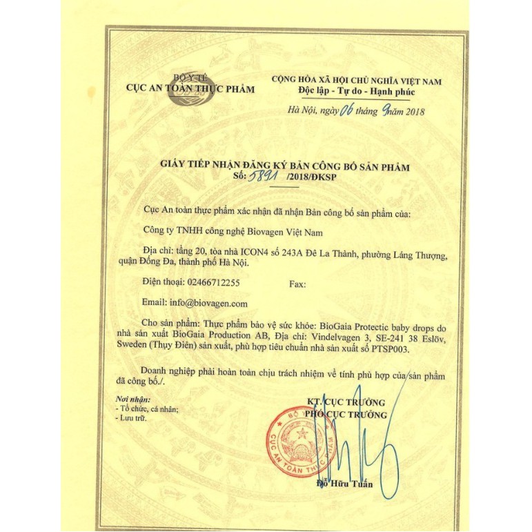 Biogaia Protectis Baby drops 5ml chính hãng