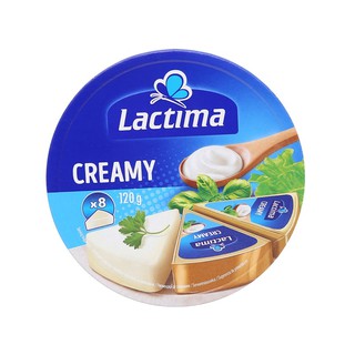 PHÔ MAI LACTIMA CREAMY HỘP 120G (8 MIẾNG)/ PHOMAI MIẾNG LACTIMA