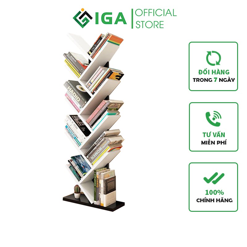 Kệ Sách Hình Cây 9 Tầng IGA - GP03 | BigBuy360 - bigbuy360.vn