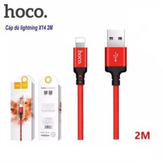 Cáp sạc lightning hoco x14 sạc nhanh 2.1a cho iphone/ipad dài 1m/2m