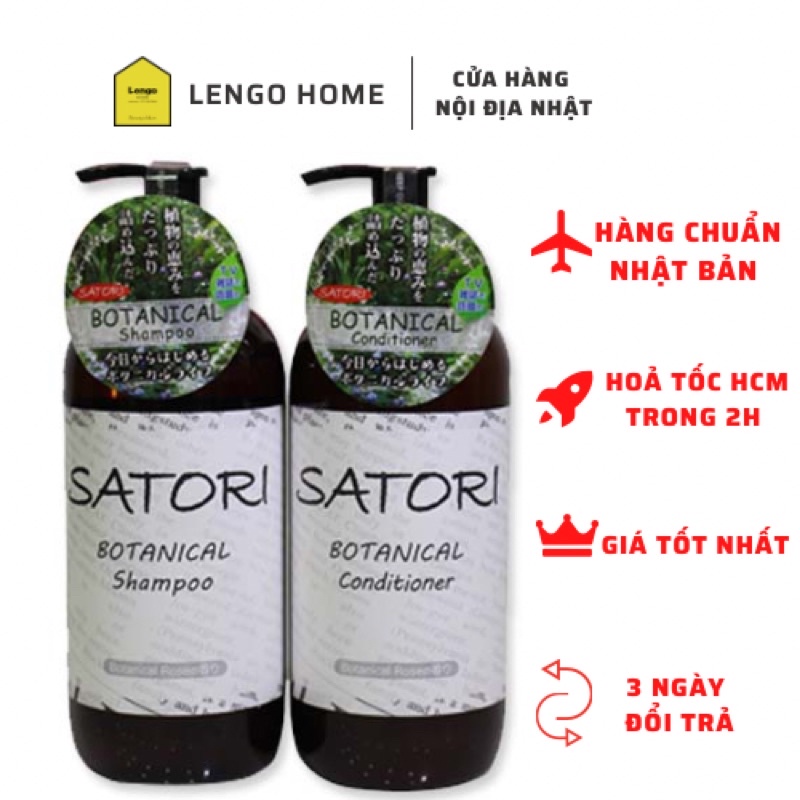Bộ dầu gội xả thực vật Botanist Satori Botanical 480ml
