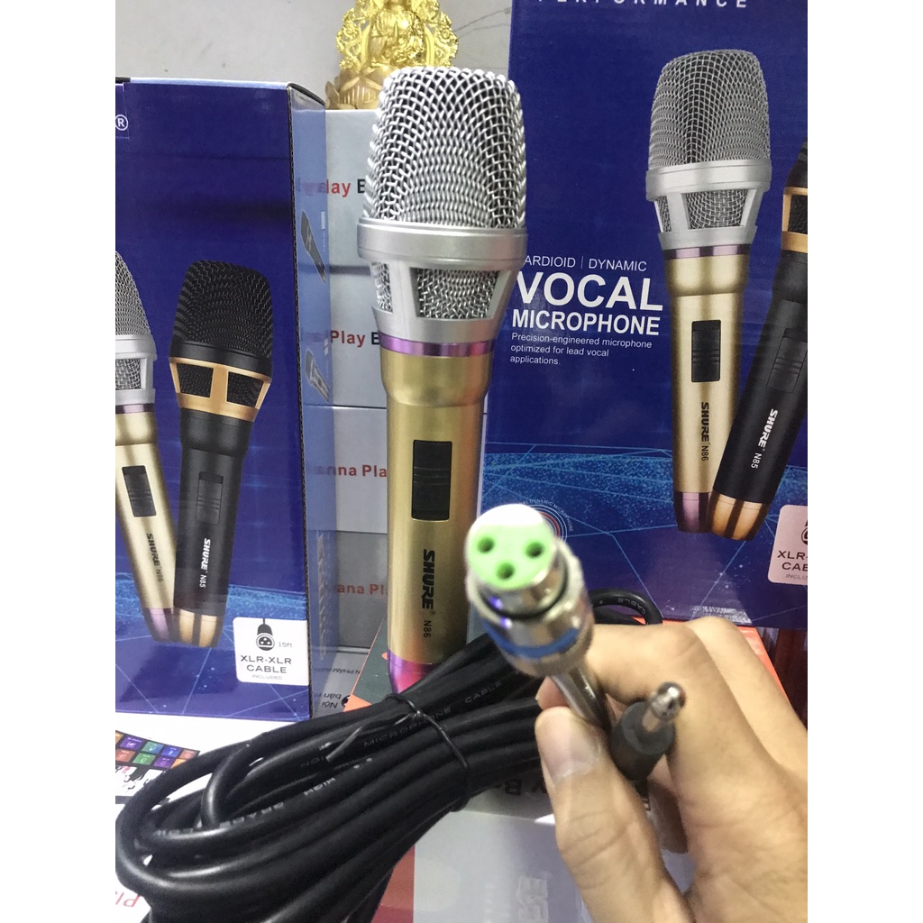 [Mã 154ELSALE2 giảm 7% đơn 300K] Micro Hát Karaoke có dây cao cấp Shure N86