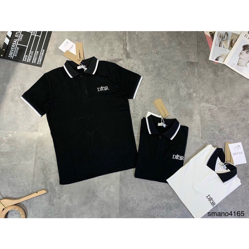Áo PoLo nam thêu chữ  DIOR, 3 màu hot, ảnh thật kèm vdeo | BigBuy360 - bigbuy360.vn