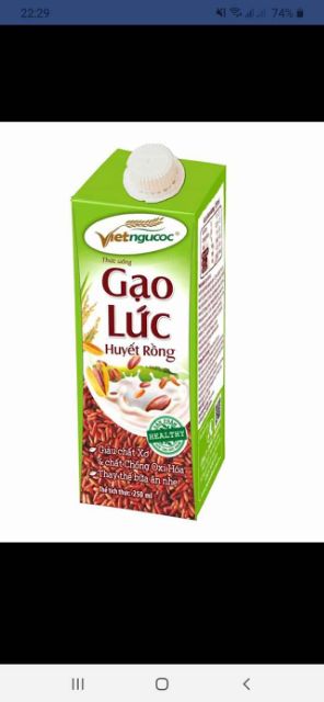 Thức uống ngũ cốc dinh dưỡng 180ml (Mua 1 thùng tặng kèm 5 hộp gạo lức huyết rồng 250ml)