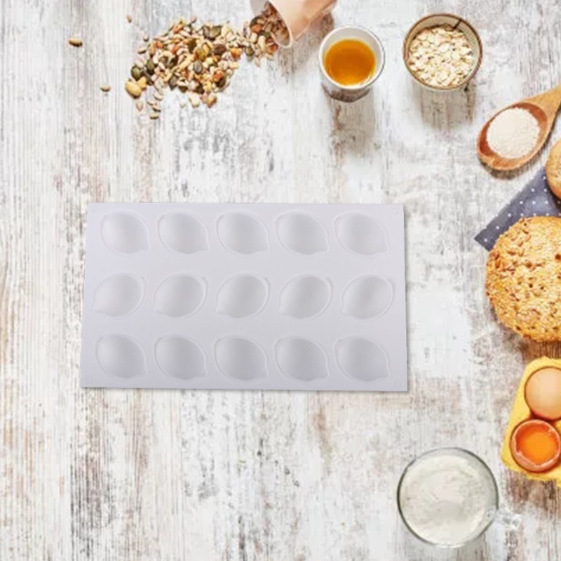 Khuôn Làm Bánh Muffin 15 Ô Hình Quả Chanh Tháo Gỡ Nhanh