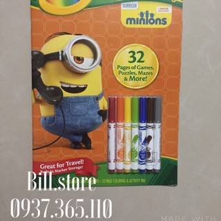 Tập tô màu Crayola Coloring Activity Pad Minions