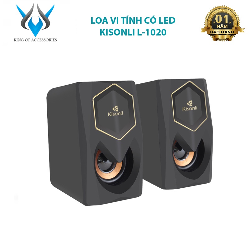 Loa vi tính Kisonli L-1020 có led - thiết kế hiện đại (nhiều màu) Phụ kiện 1986