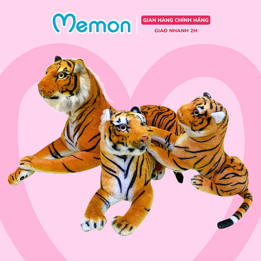 Gấu Bông Hổ Vằn Nằm Cao Cấp Memon