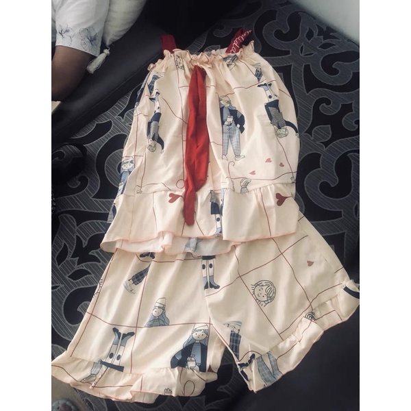 🎀 Bộ | Set đồ ngủ pyjama 2 dây mùa hè siêu cute vải cực mátttt CÓ ẢNH THẬT | BigBuy360 - bigbuy360.vn