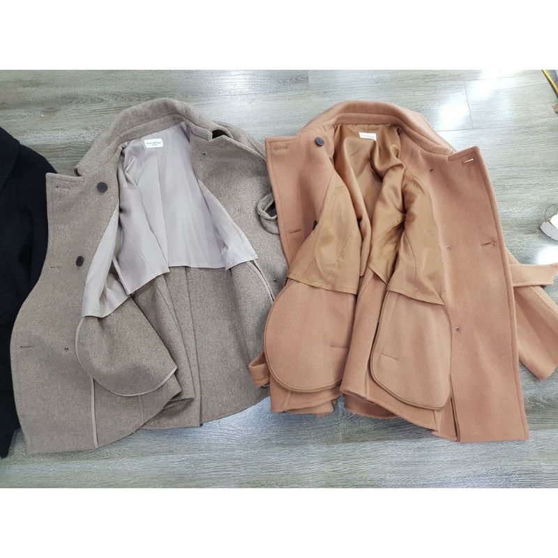 Áo dạ lông xuất Hàn size 66 form rộng
