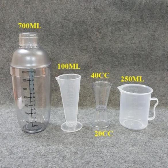Combo đồ dụng cụ pha chế đầy đủ số lượng 4 món - 5 món - 6 món - 7 món - 8 món đẹp giá tốt Pb188