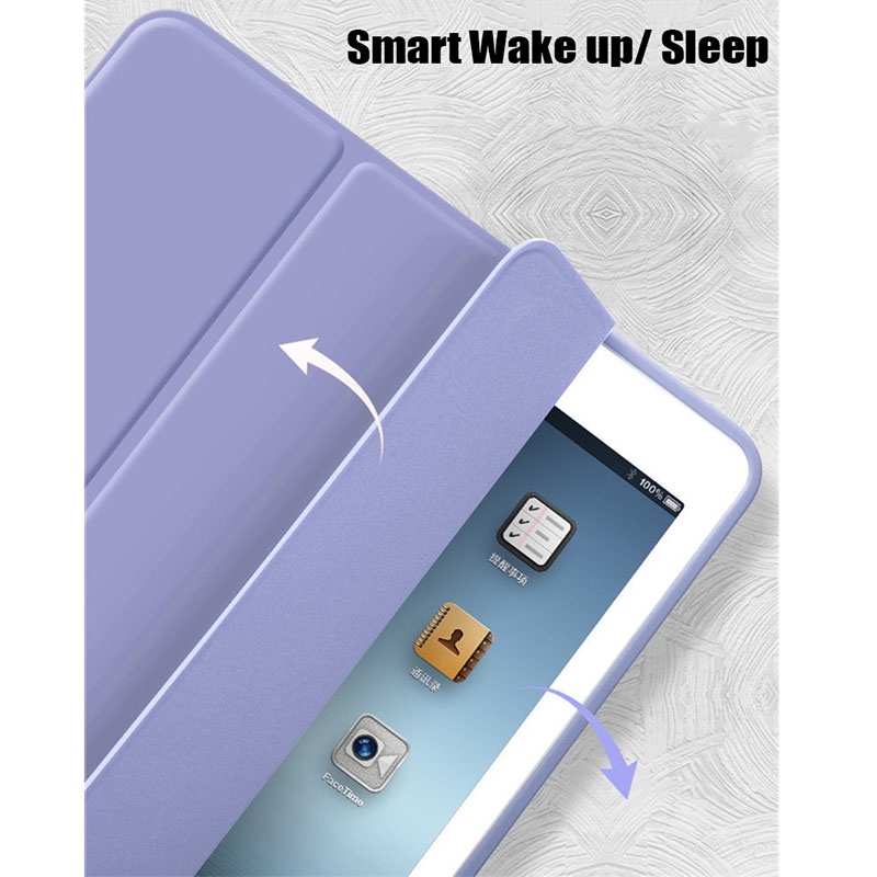 Bao Da Máy Tính Bảng TPU Thông Minh Cho iPad Pro 11 12.9 10.5 Air 3 4 5 10.9 10.2 9.7 2018 2017 Mini 5 6 2021 2020 Giá Đỡ