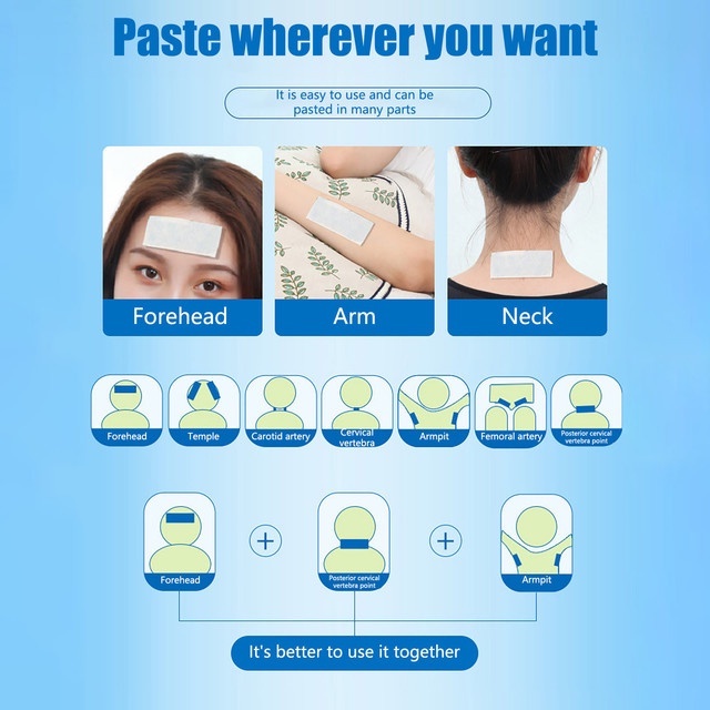 Miếng Dán Hydrogel Làm Mát Giảm Đau Đầu Giảm Đau Dưới Tiện Lợi