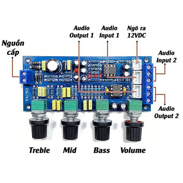 Mạch Điều Chỉnh Âm Sắc NE5532 12V PA-152