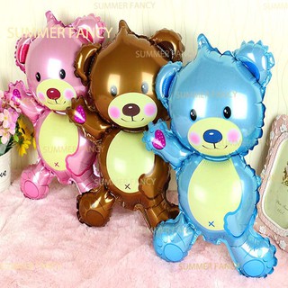 Bong bóng kiếng gấu vẫy tay - bear foil balloon