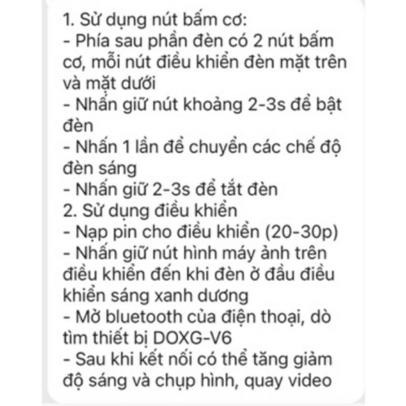 Gậy livestream thông minh kèm đèn SANDBOX DOXG-V6, quay tiktok ,quay video, chụp ảnh - L2007