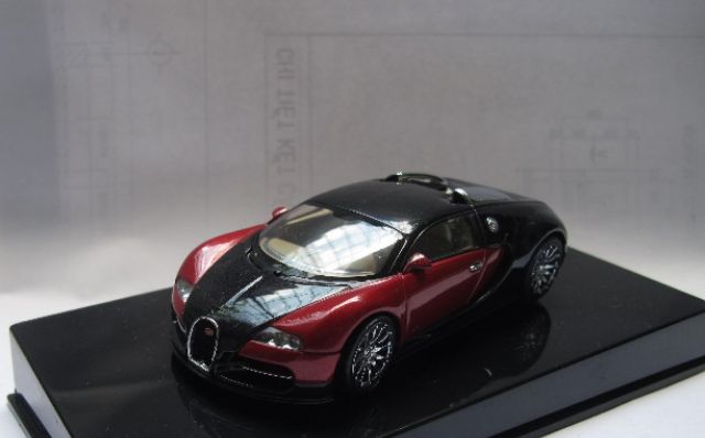 Xe mô hình Auto Art 1:43 - Bugatti Veyron Màu đen đỏ , hàng siêu hiếm