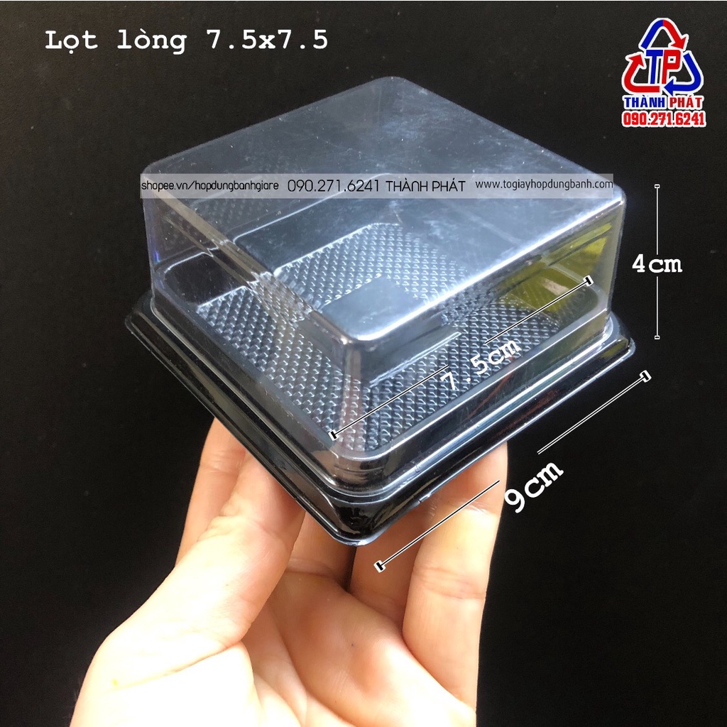 100 Hộp vuông XY80S đựng bánh Trung Thu 100g - 125g cao cấp