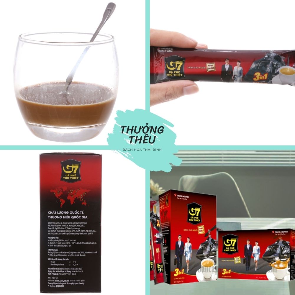 Cà phê hòa tan G7 Trung Nguyên hộp 288g 18 gói x 16g