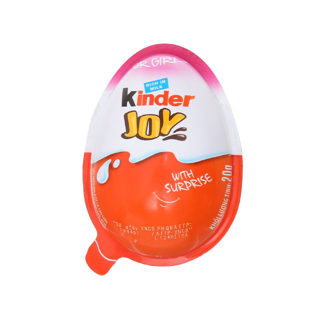 TRỨNG SOCOLA KINDER JOY MÀU HỒNG