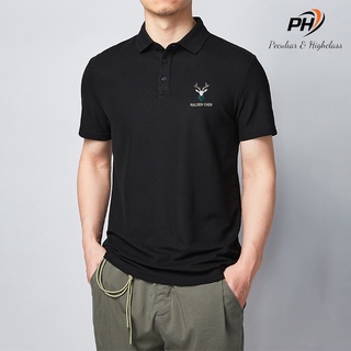 Áo polo,Áo thun nam cổ bẻ ngắn tay THÊU ĐẦU HƯƠU vải cá sấu siêu đẹp full size-TSSTORE95