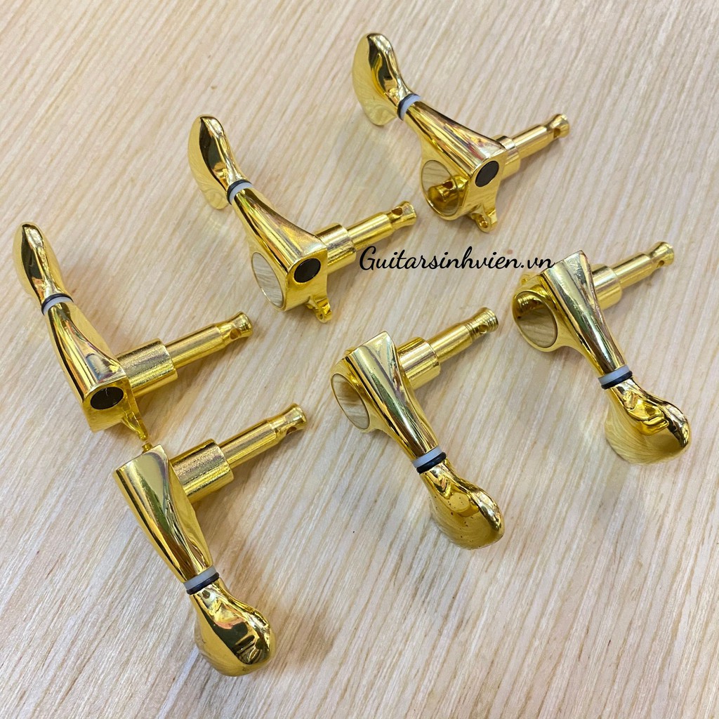 Khóa đàn guitar acoustic màu vàng cao cấp