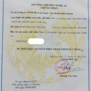 Tinh Bột Nghệ Hà Lan