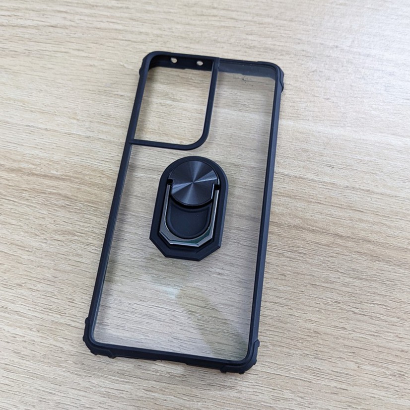 Ốp lưng chống sốc kèm iring cho Samsung Galaxy S21 Ultra