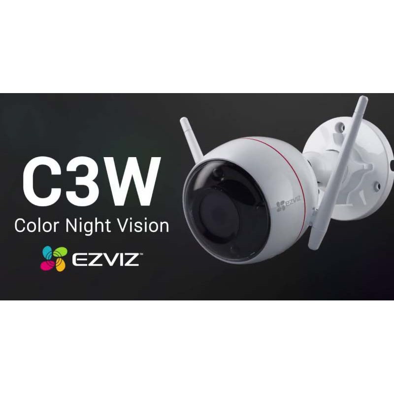 Camera Ezviz C3W 1080P có màu ban đêm- Kết nối Wifi,Lan (BH 24T)